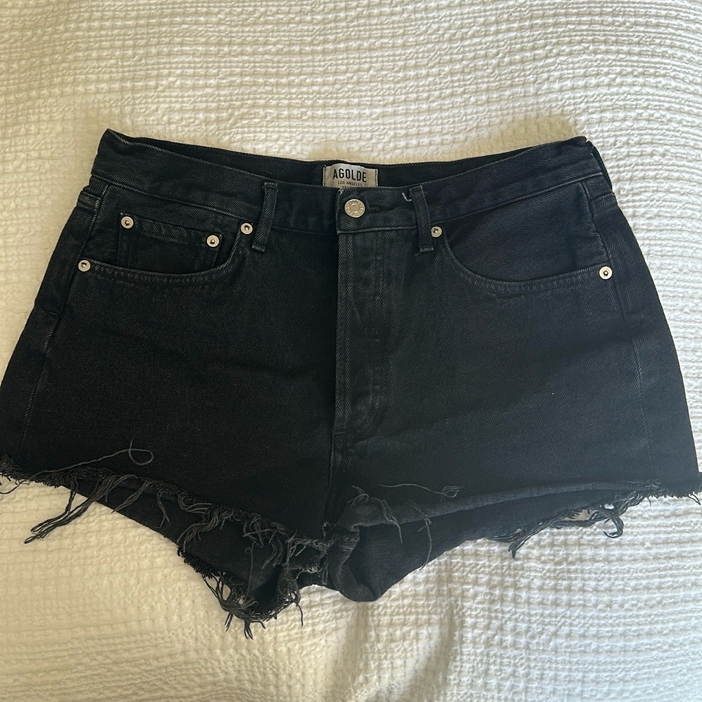 AGOLDE PARKER black shorts size: 29 fits S/M